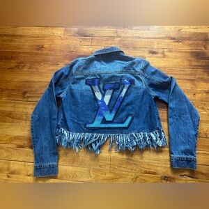 LV Logo Denim Jacket